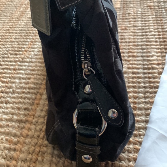 🖤 SOLD 🖤 Coach canvas bag with leather straps . Authentic. - Picture 5 of 11